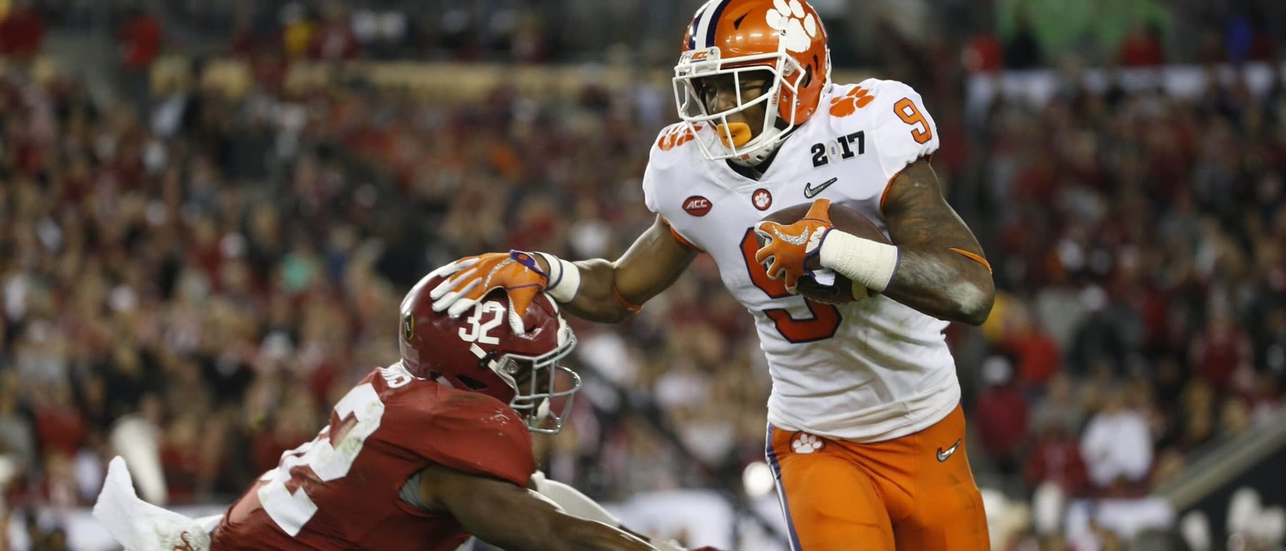 Wayne Gallman in the national championship game against Alabama